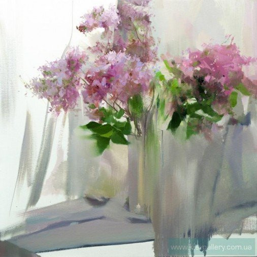 Painting «Tenderness of lilac», oil, canvas. Painter Pysar Yurii. Buy painting
