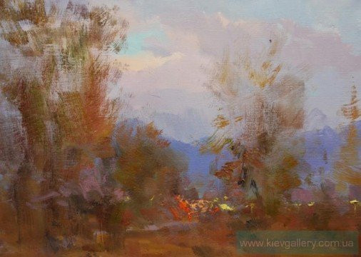 Painting «Evening Light 2», oil, canvas. Painter Pysar Yurii. Buy painting