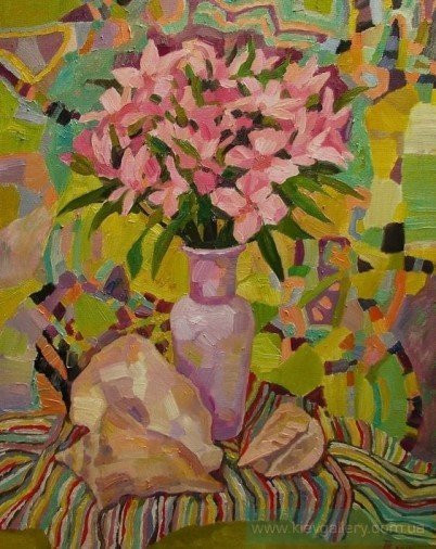 Painting «Pink bouquet», oil, canvas. Painter Shuliak Tetiana. Buy painting