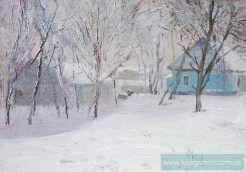 Painting «Fog in the morning», oil, hardboard. Painter Tytulenko Volodymyr. Buy painting