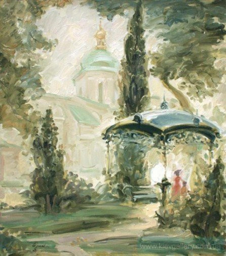 Painting «Foggy morning», oil, canvas. Painter Orlova Maryna. Buy painting