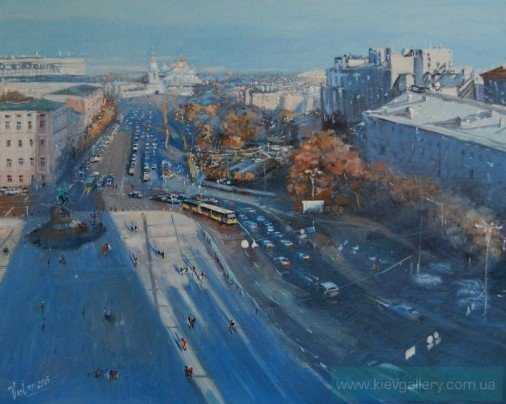 Painting «Kyiv. Sophia Square», oil, canvas. Painter Mykytenko Viktor. Buy painting