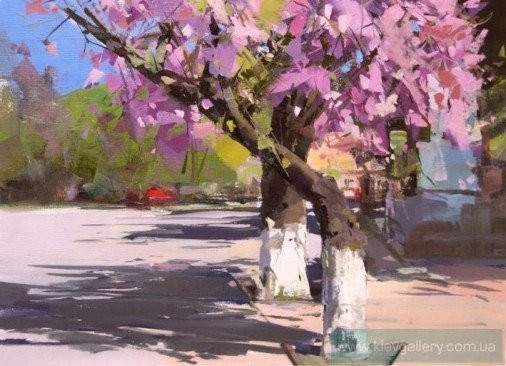 Painting «Shadows of spring», oil, canvas. Painter Pysar Yurii. Buy painting