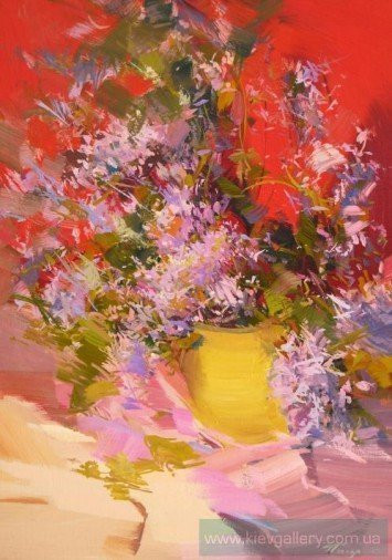 Painting «Lilac», oil, canvas. Painter Pysar Yurii. Buy painting