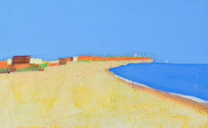 Painting «Hot sun on the beach», acrylic, canvas. Painter Nekrakha Ihor. Buy painting