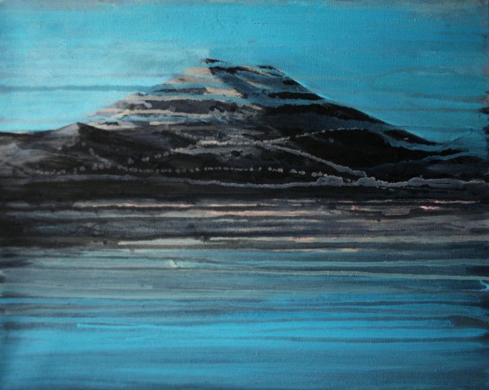 Painting «Jazz Beach in Montenegro», oil, canvas. Painter Dzyndra Iryna. Buy painting