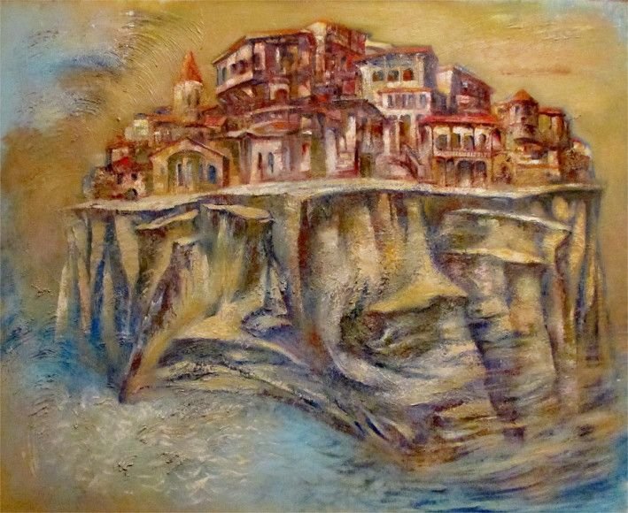 Картина «Кам'яний острів», олійні фарби, полотно. Художниця Герасименко Наталія. Купити картину
