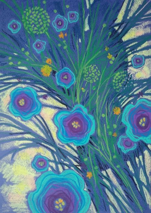 Painting «spring bouquet», pastel, paper. Painter Lukash Larysa. Buy painting
