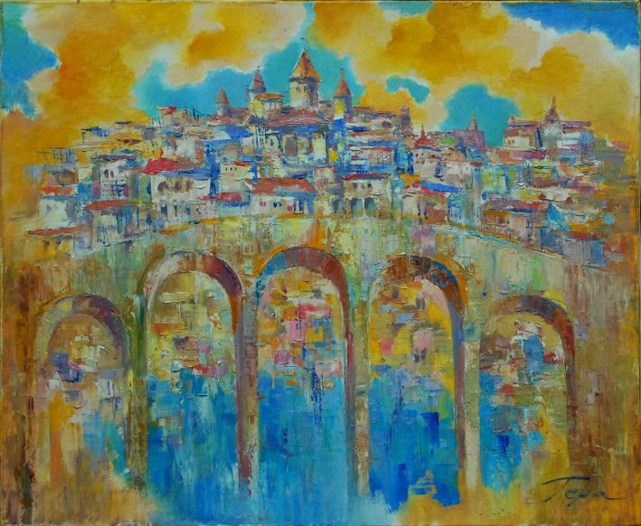 Картина «Міст через вічність», олійні фарби, полотно. Художниця Герасименко Наталія. Купити картину