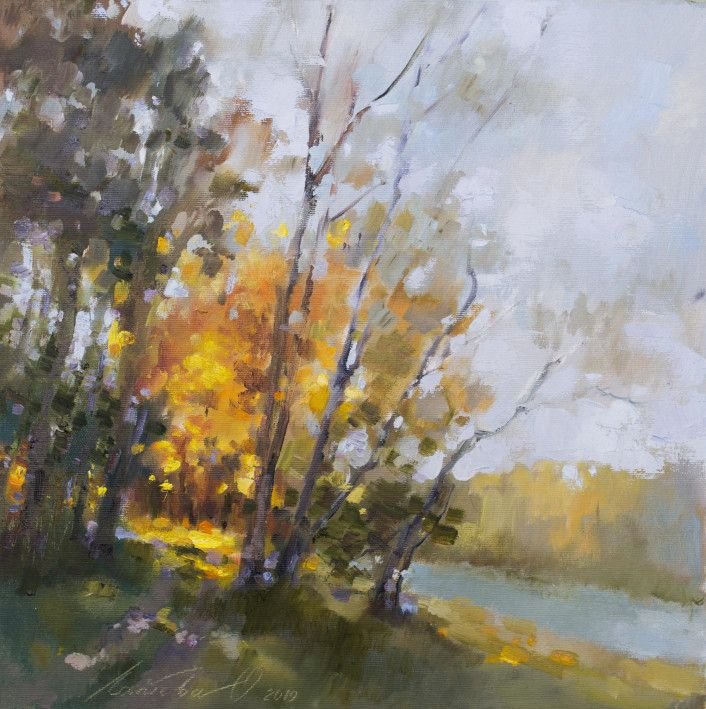 Painting «Autumn light», oil, canvas. Painter Laptieva Olha. Buy painting