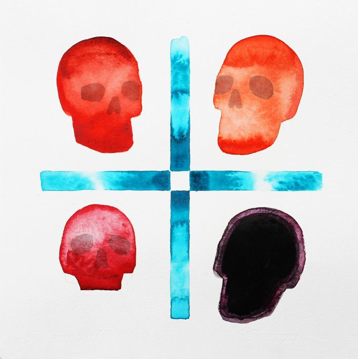 Картина “Крест и черепы”