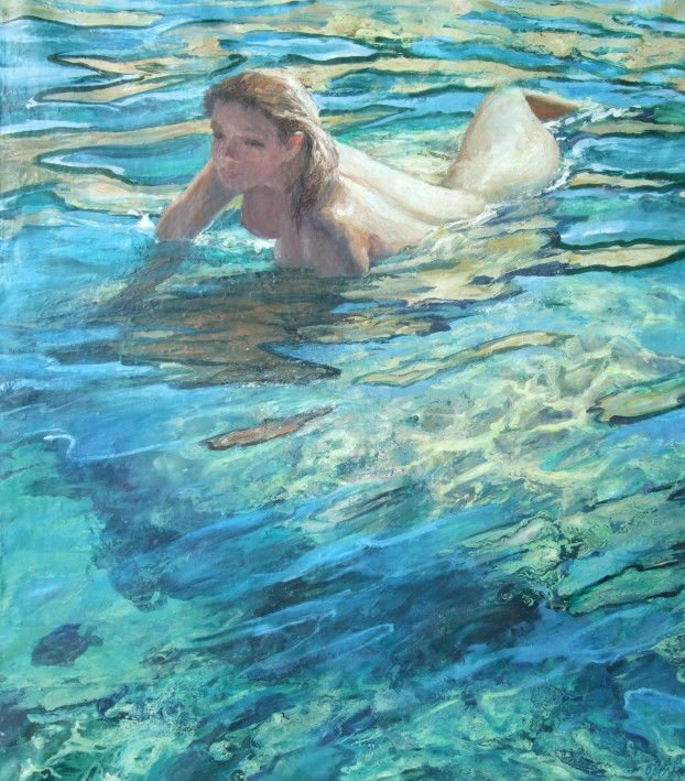 Картина «Острови явного. Море», олійні фарби, полотно. Художниця Самойлик Олена. Купити картину