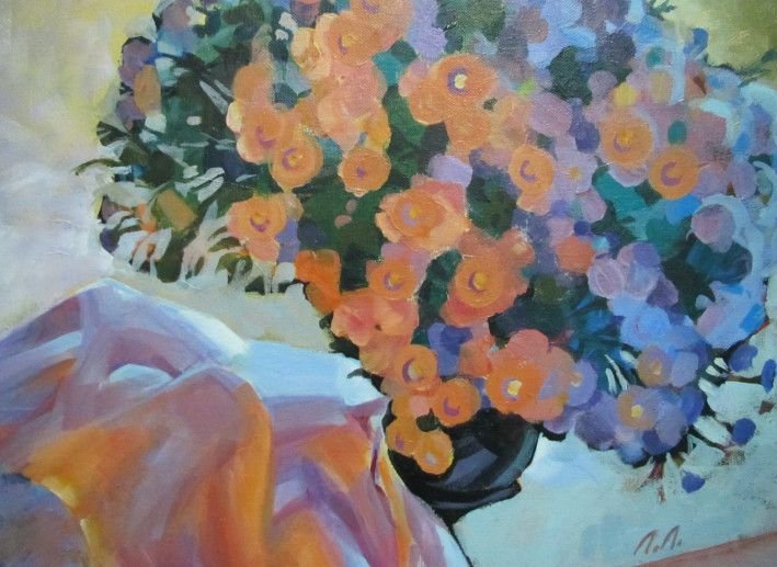 Painting «Pink light», acrylic, canvas. Painter Lukash Larysa. Buy painting