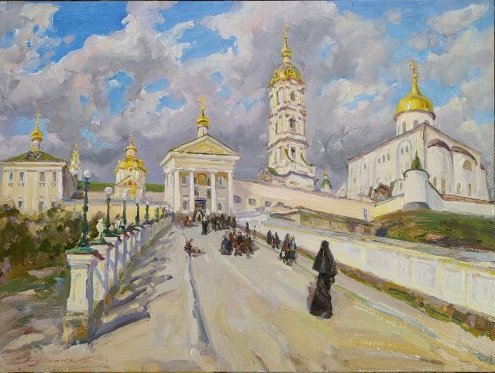 Painting «Pochaiv. To the Lavra», oil, canvas. Painter Pavlenko Leonid. Buy painting