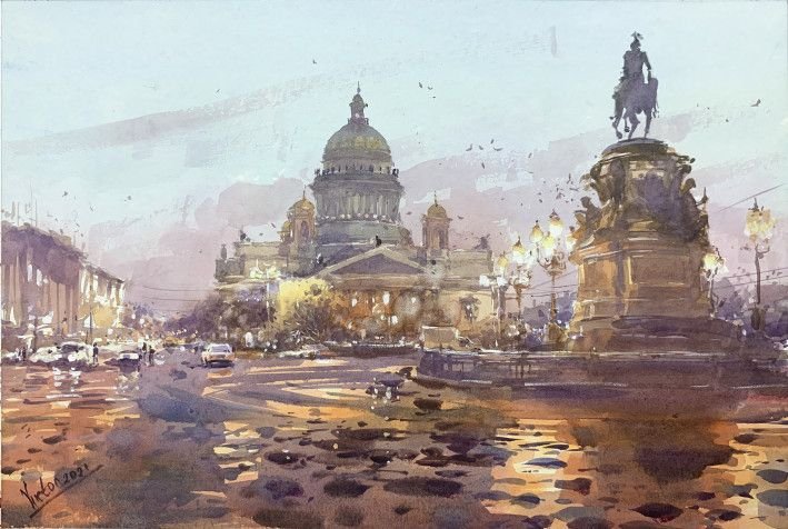Картина “Вечерний Санкт-Петербург”