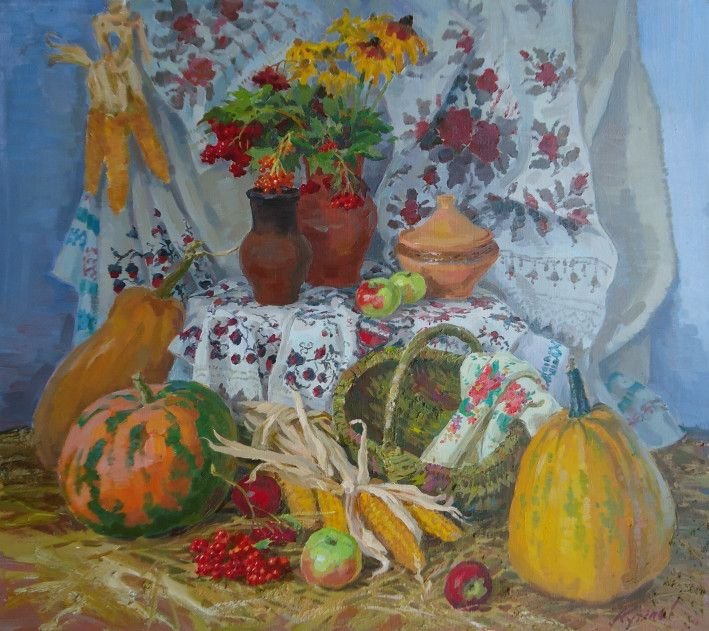 Painting «Autumn Still Life», oil, canvas. Painter Kutilov Yurii. Buy painting