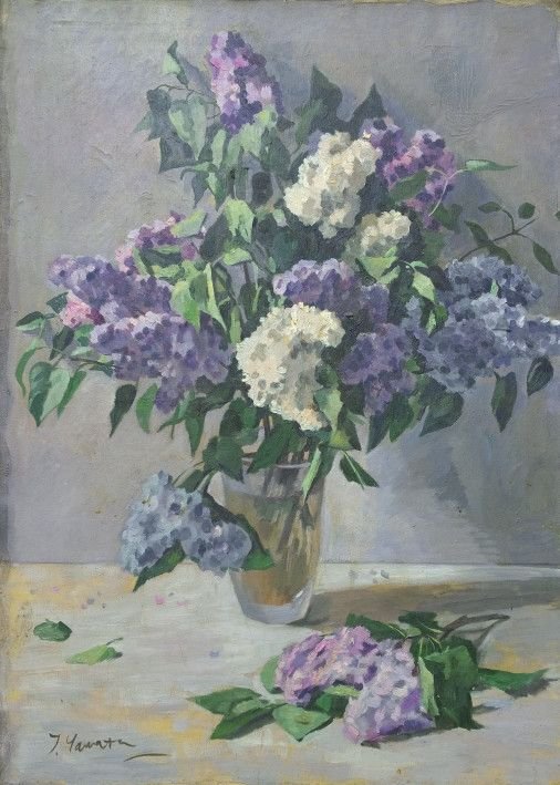 Painting «Blue lilac», oil, canvas. Painter Chamata Ihor. Buy painting