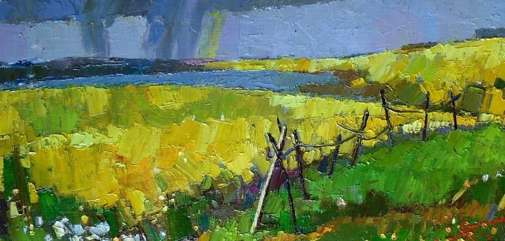 Painting «Thunderstorm is coming», oil, canvas. Painter Korniienko Oksana. Buy painting