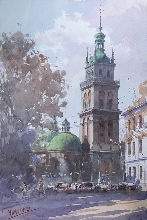 Картина “Львов, Успенская церковь”