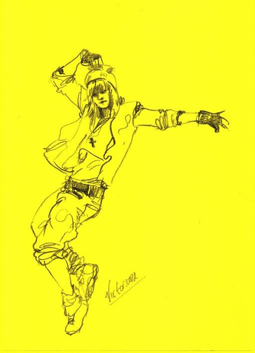 Картина «Скетч, танцоры 7 штук», карандаш, бумага. Художник Микитенко Виктор. Купить картину