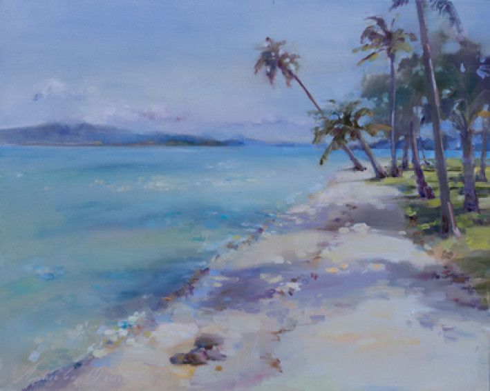 Painting «On the island», oil, canvas. Painter Laptieva Olha. Buy painting