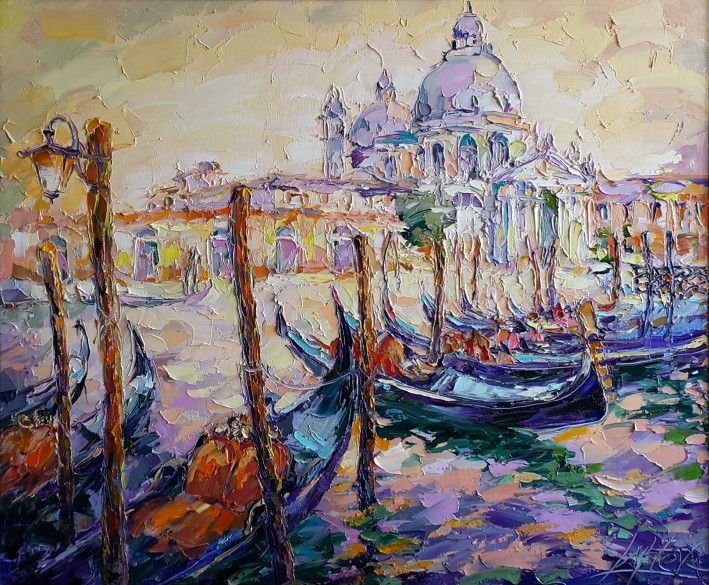 Картина “Венеция. Вечерние гондолы”