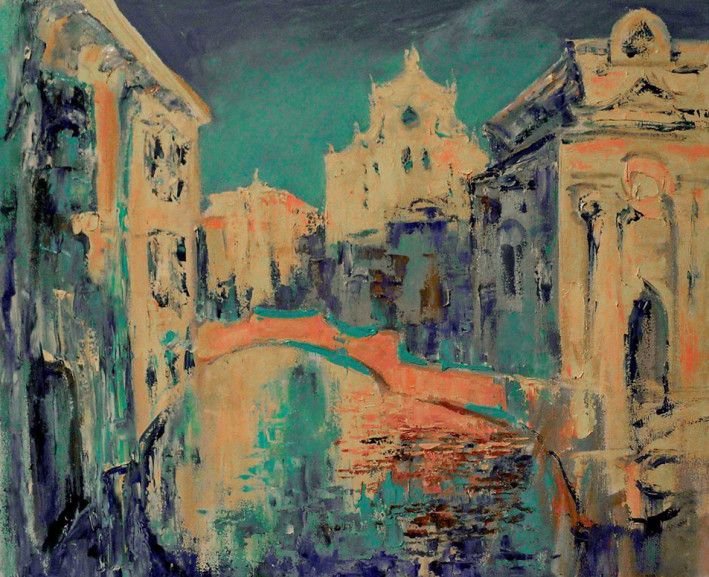 Картина «Полудень у Венеції», олійні фарби, полотно. Художниця Герасименко Наталія. Купити картину