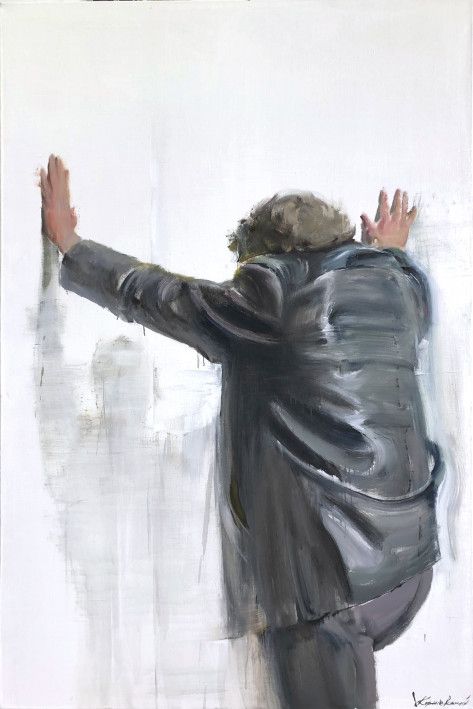 Painting «Self-portrait from the back», oil, canvas. Painter Korniievskyi Serhii. Buy painting