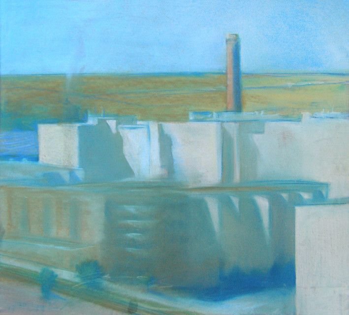 Картина «Сахарный завод», пастель, бумага. Художница Леви Инга. Купить картину