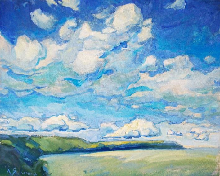 Painting «Sky», oil, acrylic, canvas. Painter Leonets Yaroslav. Buy painting
