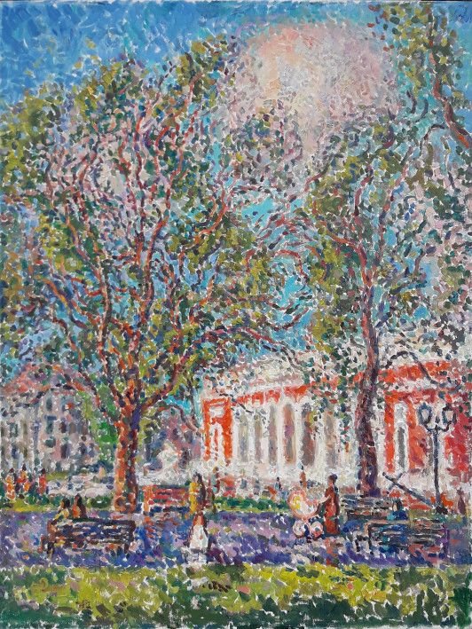 Painting «Nice day in Odessa», oil, canvas. Painter Chudnovsky Roman. Buy painting