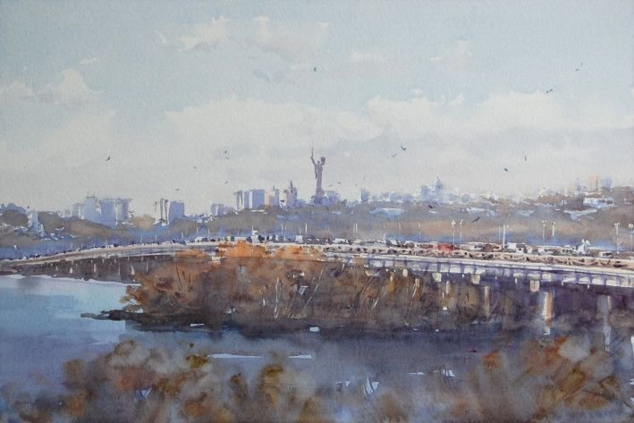 Картина “Мост Патона. Киев”