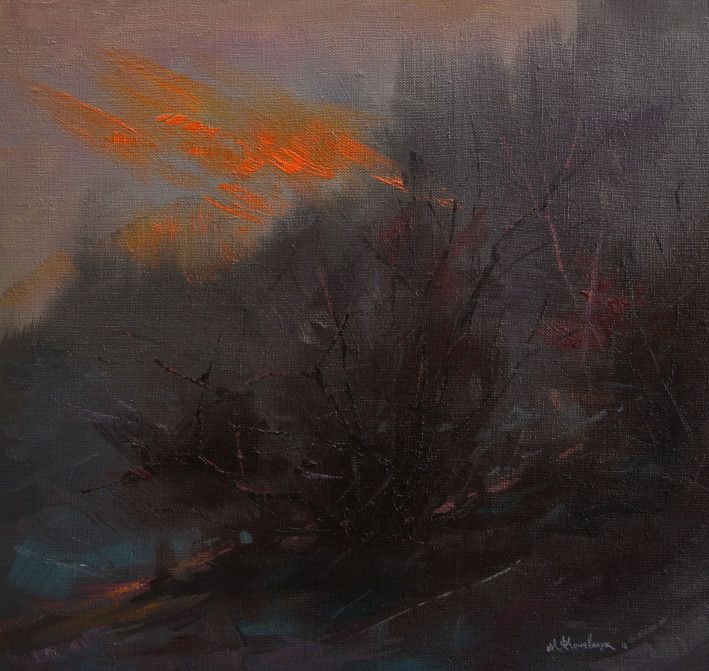 Painting «Quiet evening», oil, canvas. Painter Kocherzhuk Mykola. Buy painting