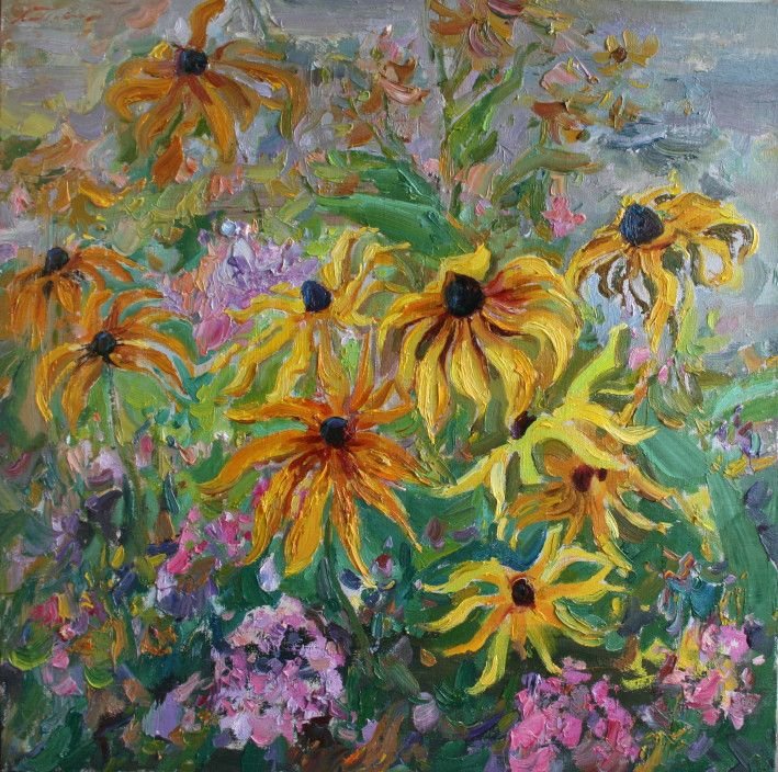 Painting «July flowers», oil, canvas. Painter Pavlenko Leonid. Buy painting