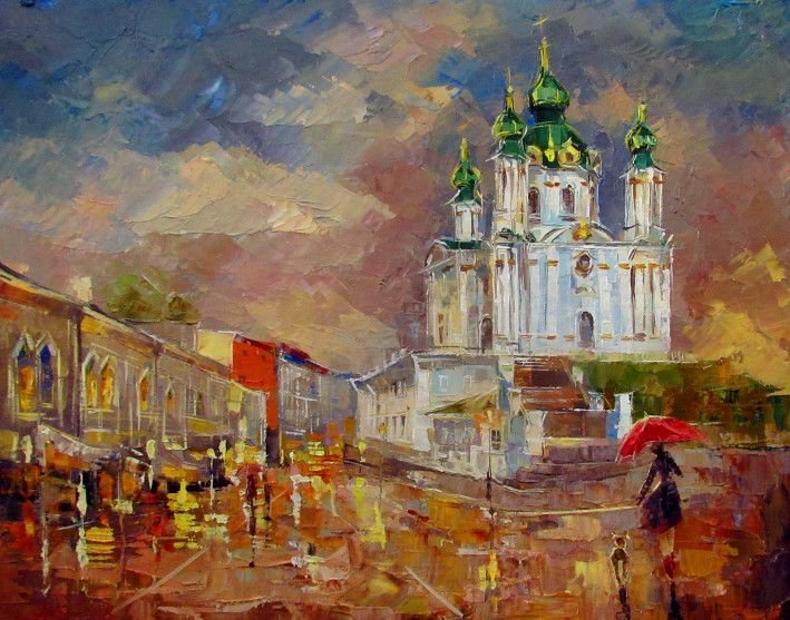 Картина “Андреевская церковь”