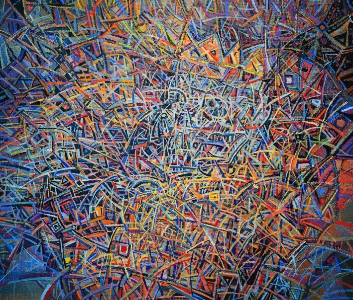 Купить картину «Тщеславие тирана» абстракция, маслом на холсте,  абстракционизм, Алексей Рубанов | KyivGallery