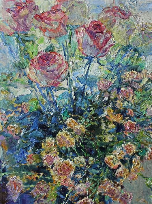 Painting “Roses for my beloved“