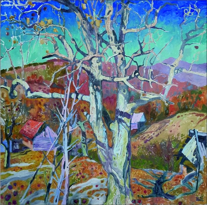 Painting «Autumn in Smerekovoye. Day.», oil, canvas. Painter Korzh-Radko Liudmyla. Buy painting
