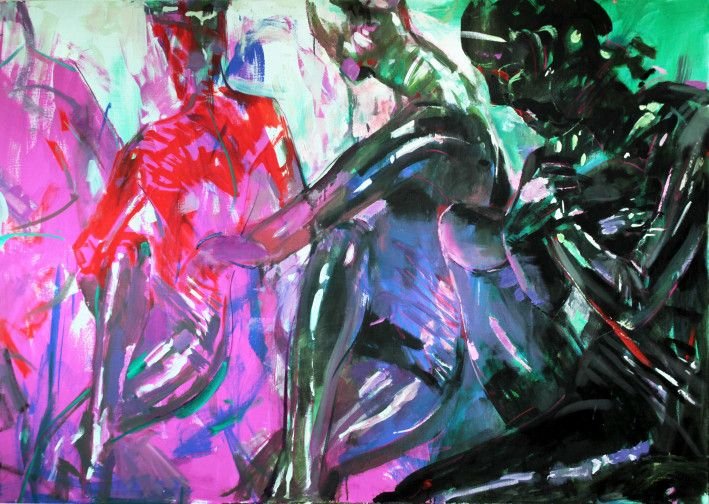 Картина «Асана 2 (Latex)», олійні фарби, полотно. Художник Потапенков Едуард. Купити картину