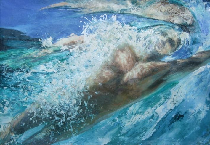 Painting “Swimmer“