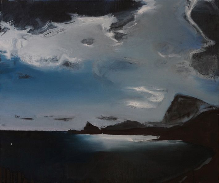 Painting «Sudak Bay-estuary, countercurrent», oil, canvas. Painter Beliusenko Oleksii. Buy painting