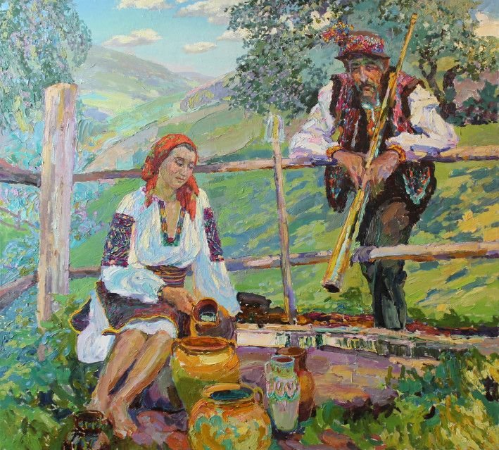 Painting «Near water», oil, canvas. Painter Hunchenko-Koval Svіtlana. Buy painting