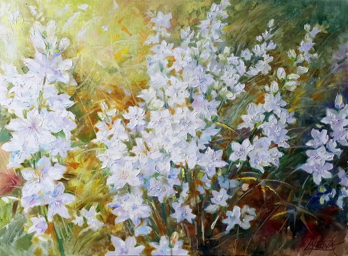 Painting «Flower Melody», oil, canvas. Painter Laptieva Viktoriia. Buy painting