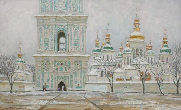 Painting «Winter. Sofia Kievskaya», oil, canvas. Painter Pavlenko Leonid. Buy painting