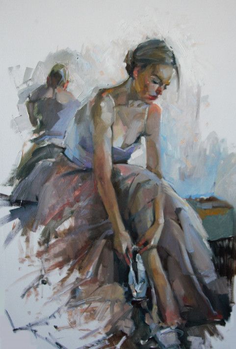 Painting «Before the performance», oil, canvas. Painter Chaus Dmytro. Buy painting