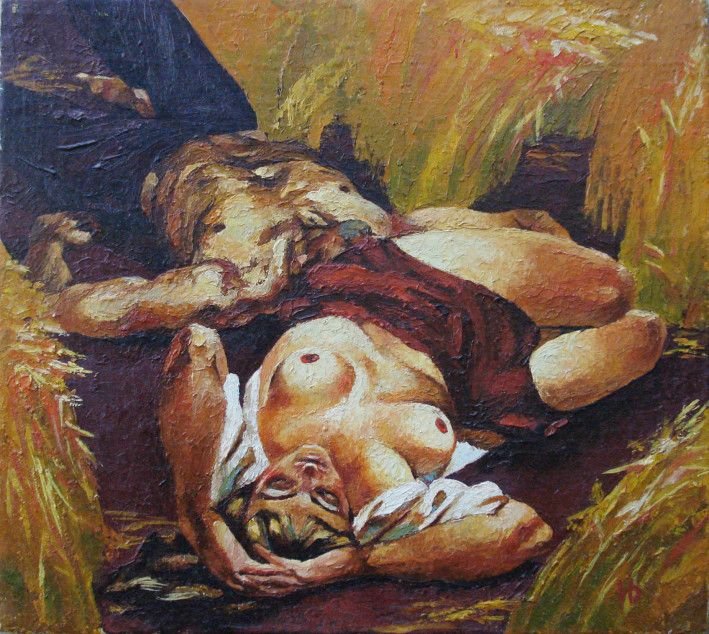 Painting «In field. Sleep (right)», oil, canvas. Painter Ivanov Volodymyr. Buy painting