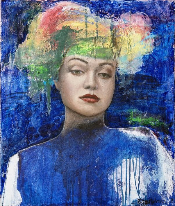 Painting «In Blue...», acrylic, canvas. Painter Bahatska Nataliia. Buy painting