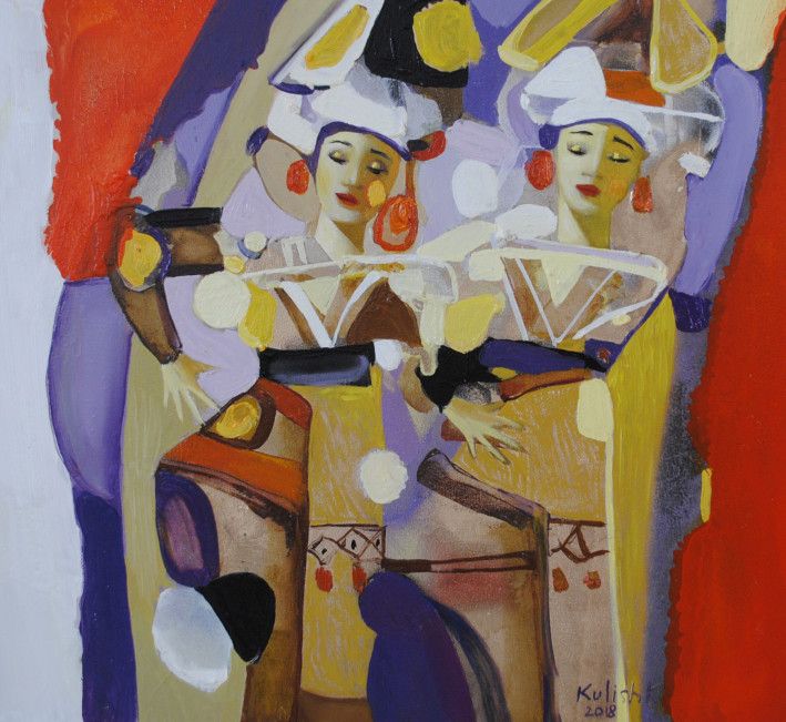 Картина «Танець Балі 2», олійні фарби, полотно. Художниця Куліш Катерина. Купити картину