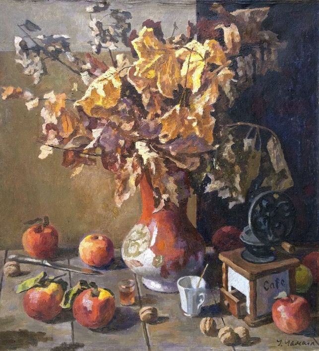 Painting «Autumn leaves», oil, canvas. Painter Chamata Ihor. Buy painting