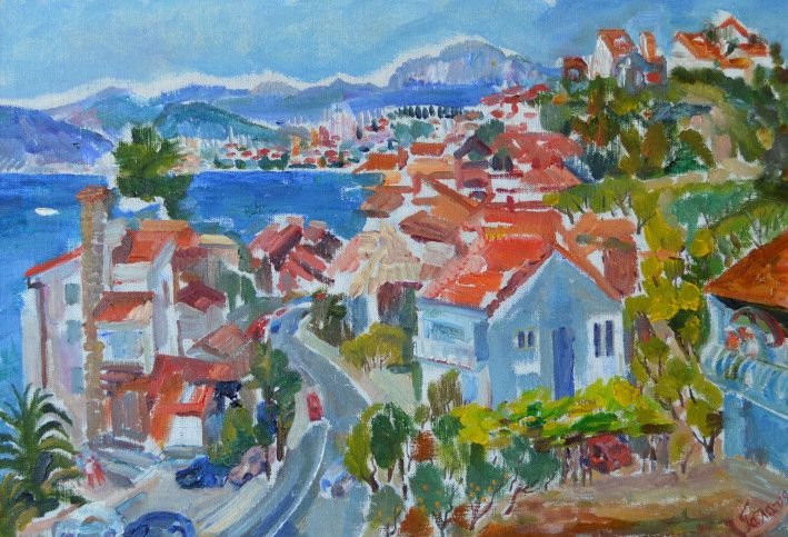 Painting “Croatia. Triptych. Left-hand side“